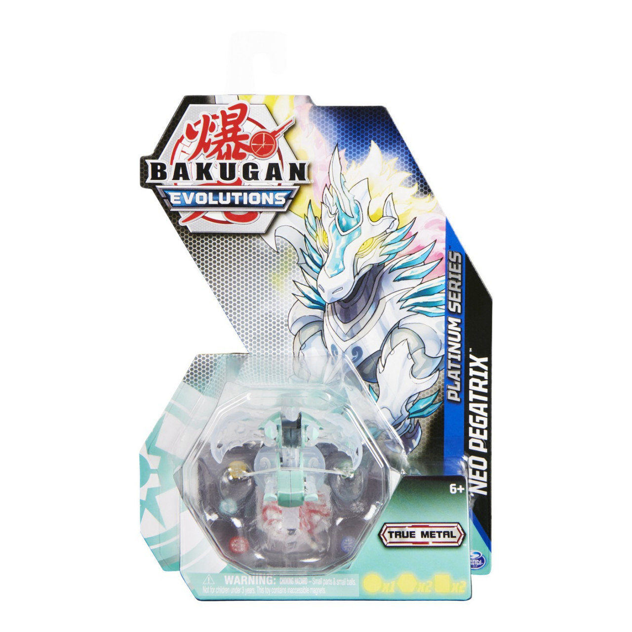 Bakugan S4 Figurina Metalica Neo Pegatrix Alb - 1 | YEO