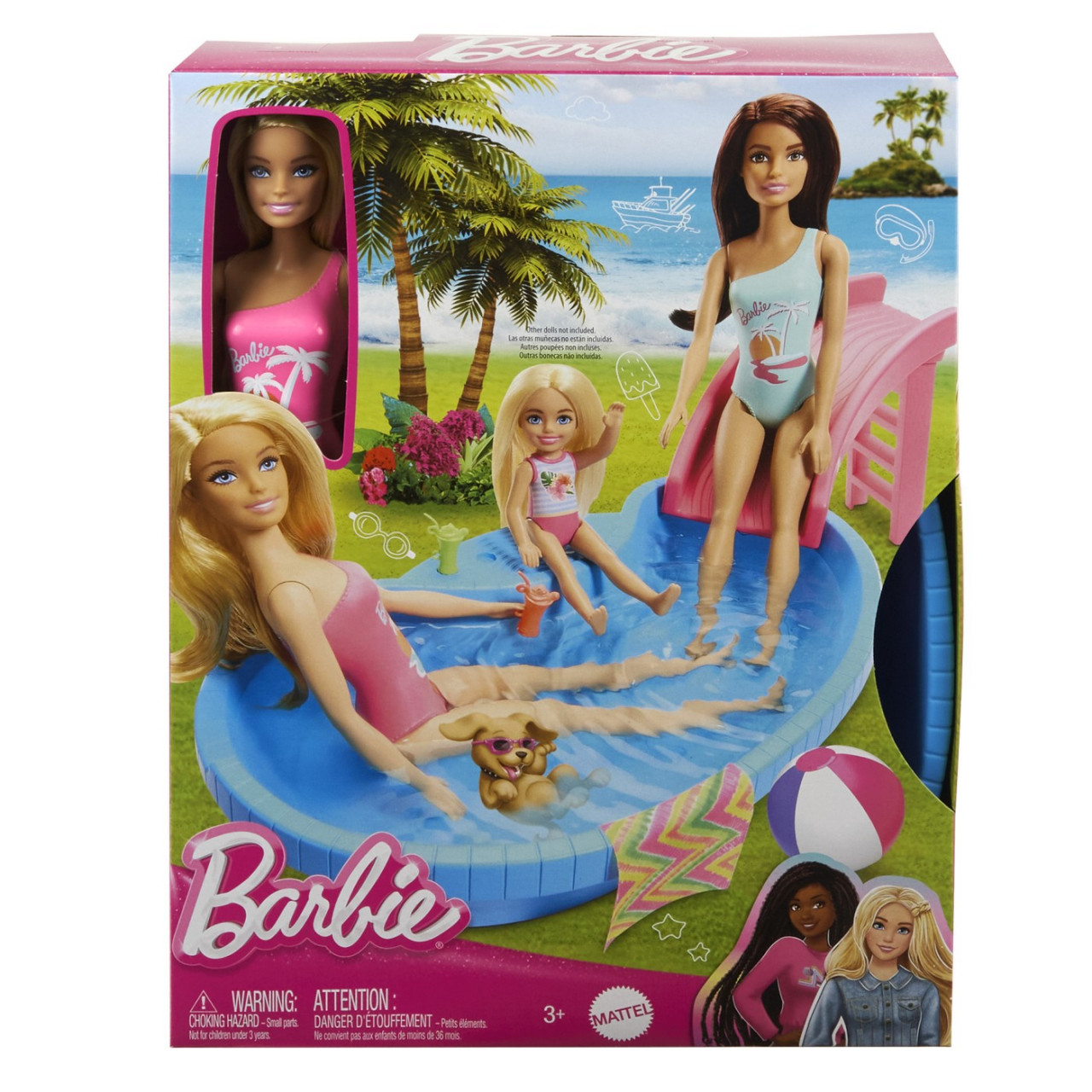 Barbie Set Papusa Barbie Blonda Si Piscina - 1 | YEO