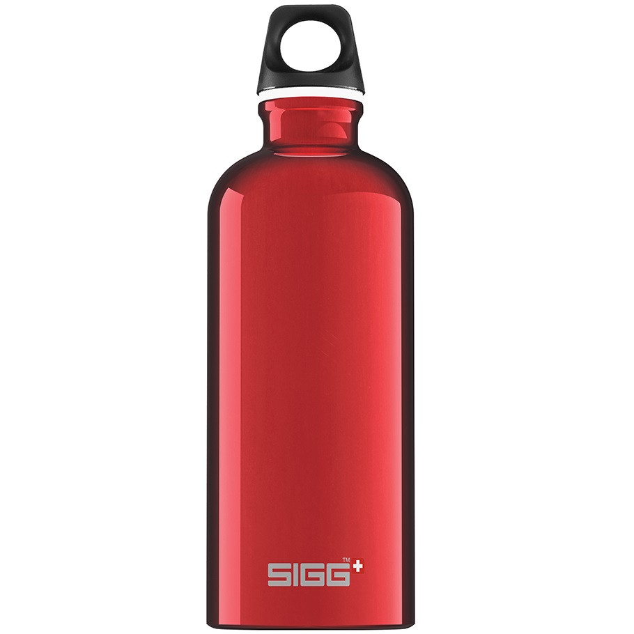 Bidon din aluminiu Traveller Red, 0.6l