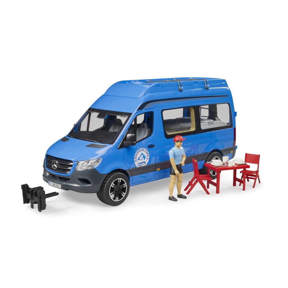 Bruder Sprinter Camping Mercedes Benz cu sofer si accesorii