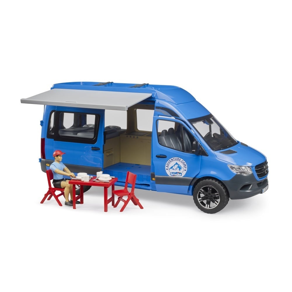 Bruder Sprinter Camping Mercedes Benz cu sofer si accesorii - 2 | YEO