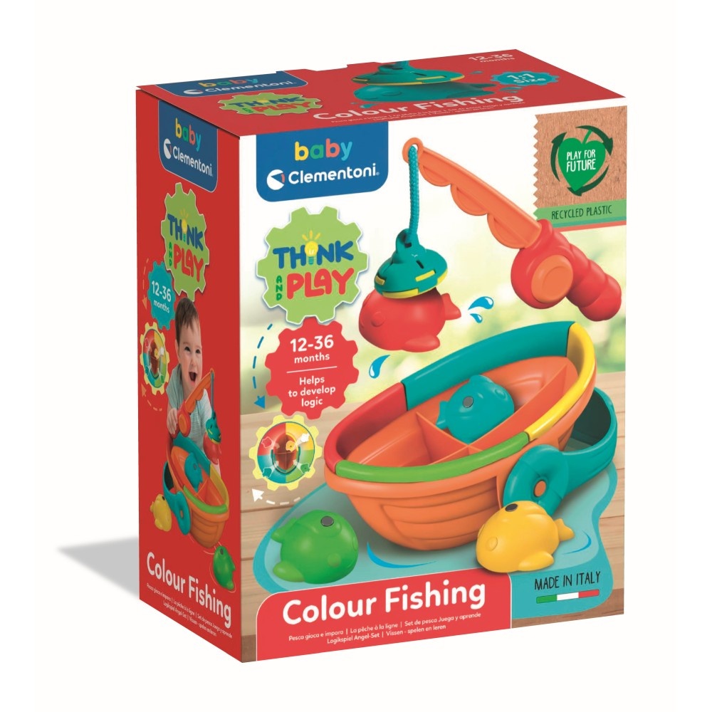 Clementoni - Joc educativ de logica pestisori colorati din plastic reciclat