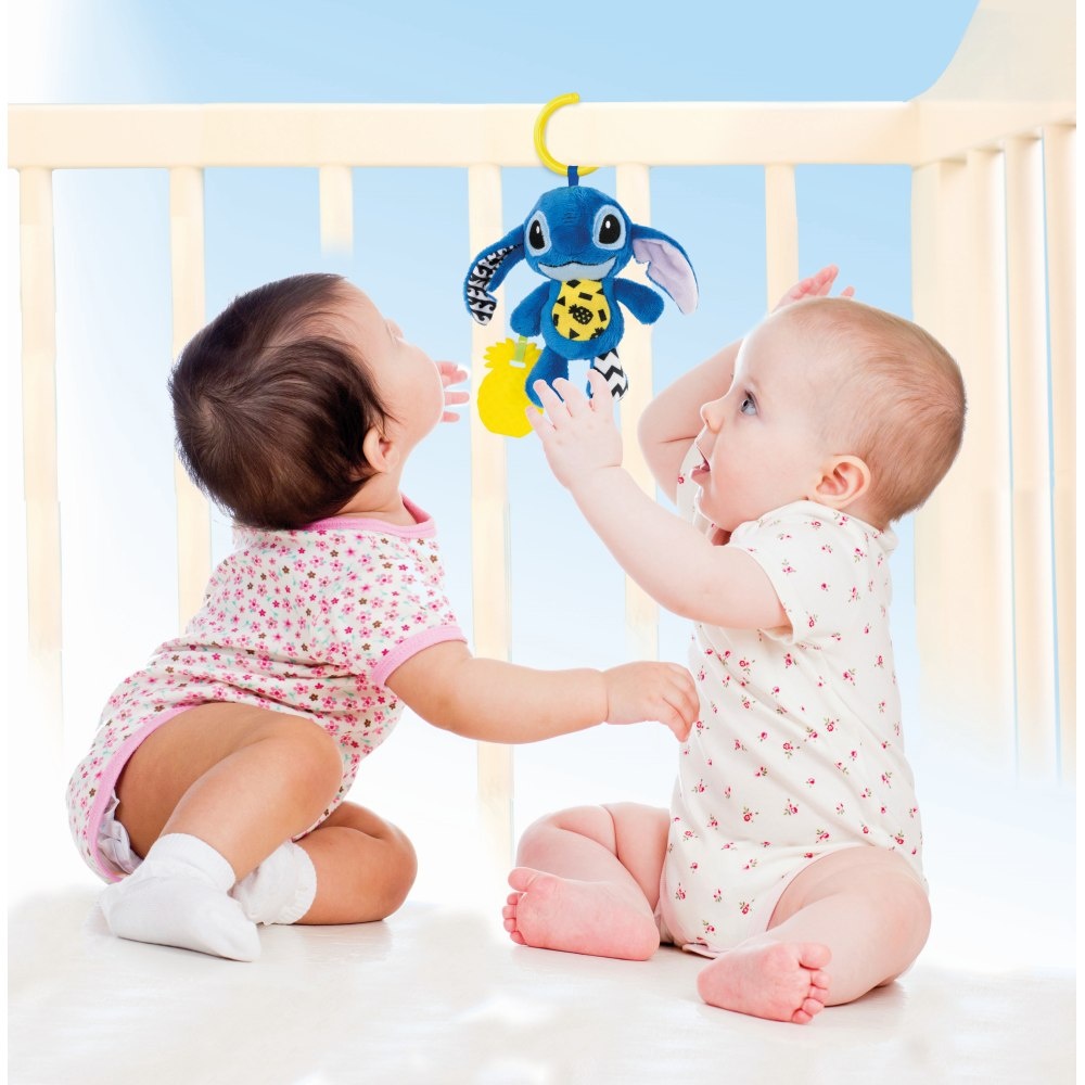Clementoni - Jucarie senzoriala plus Disney Stitch cu zornaitoare pentru dezvoltarea simturilor - 3 | YEO