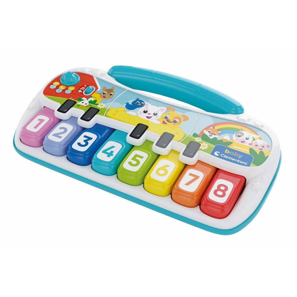 Clementoni - Pian interactiv cu 8 note muzicale ce ajuta copiii sa descopere muzica intr-un mod intuitiv - 2 | YEO