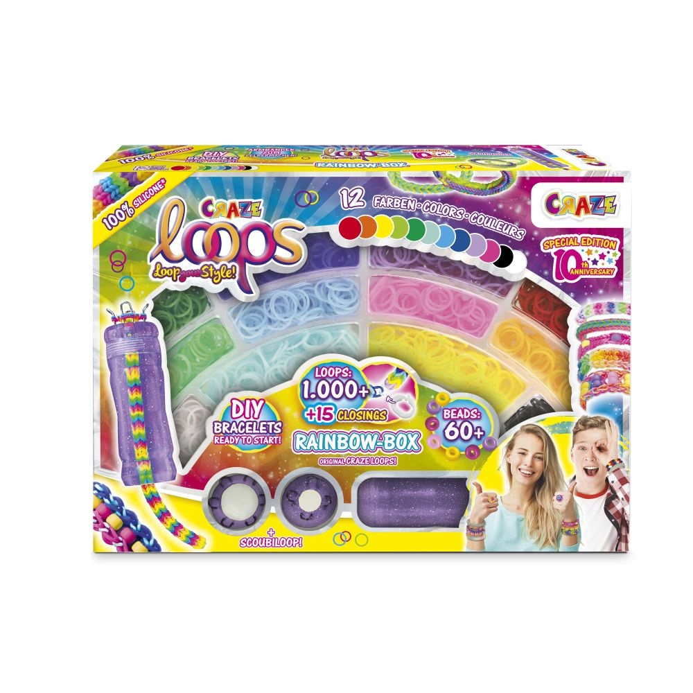 Craze - Set de creatie cu 1000 de elastice pentru confectionare bijuterii - 1 | YEO