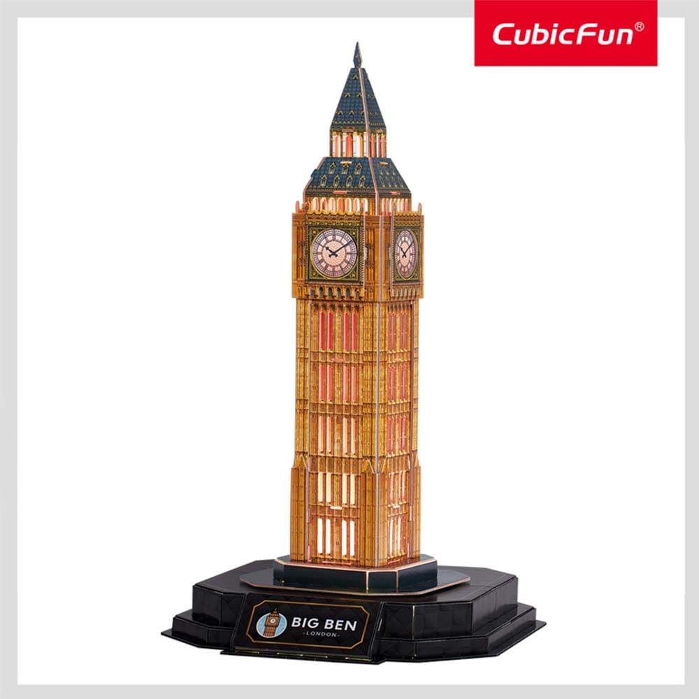 CUBICFUN - PUZZLE 3D BIG BEN EDITIE LUMINOASA 32 PIESE - 2 | YEO