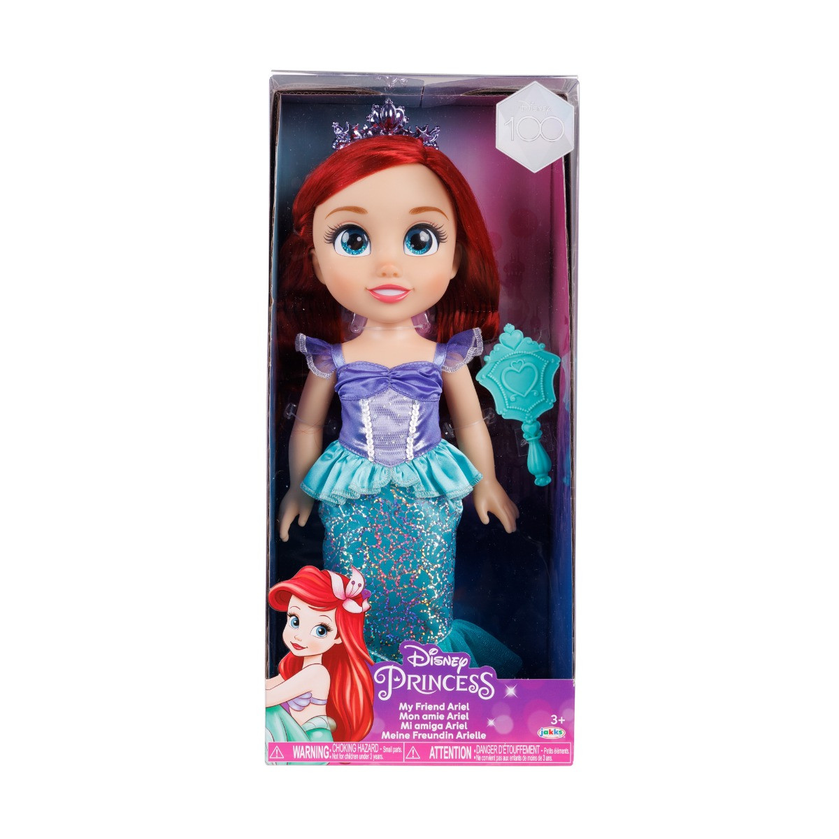 Disney Princess - Papusa Ariel, 38cm, Disney 100 Dresses - 1 | YEO