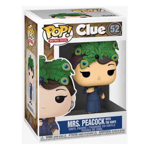 Figurina Funko POP! Movies: Cluedo - Mrs. Peacock w/Knife, 9 cm - 1 | YEO