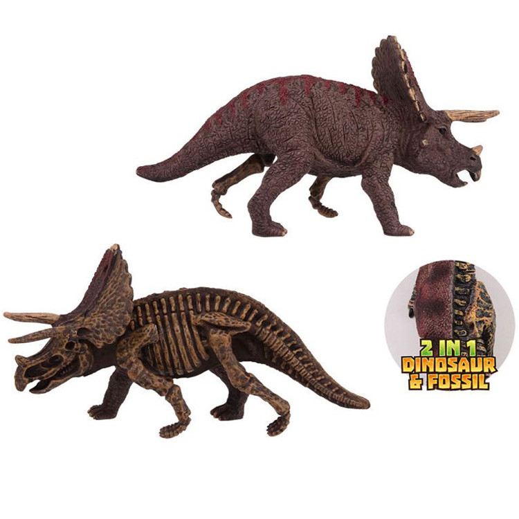 Figurina Triceratops 2 in 1 dinozaur si fosila - 1 | YEO