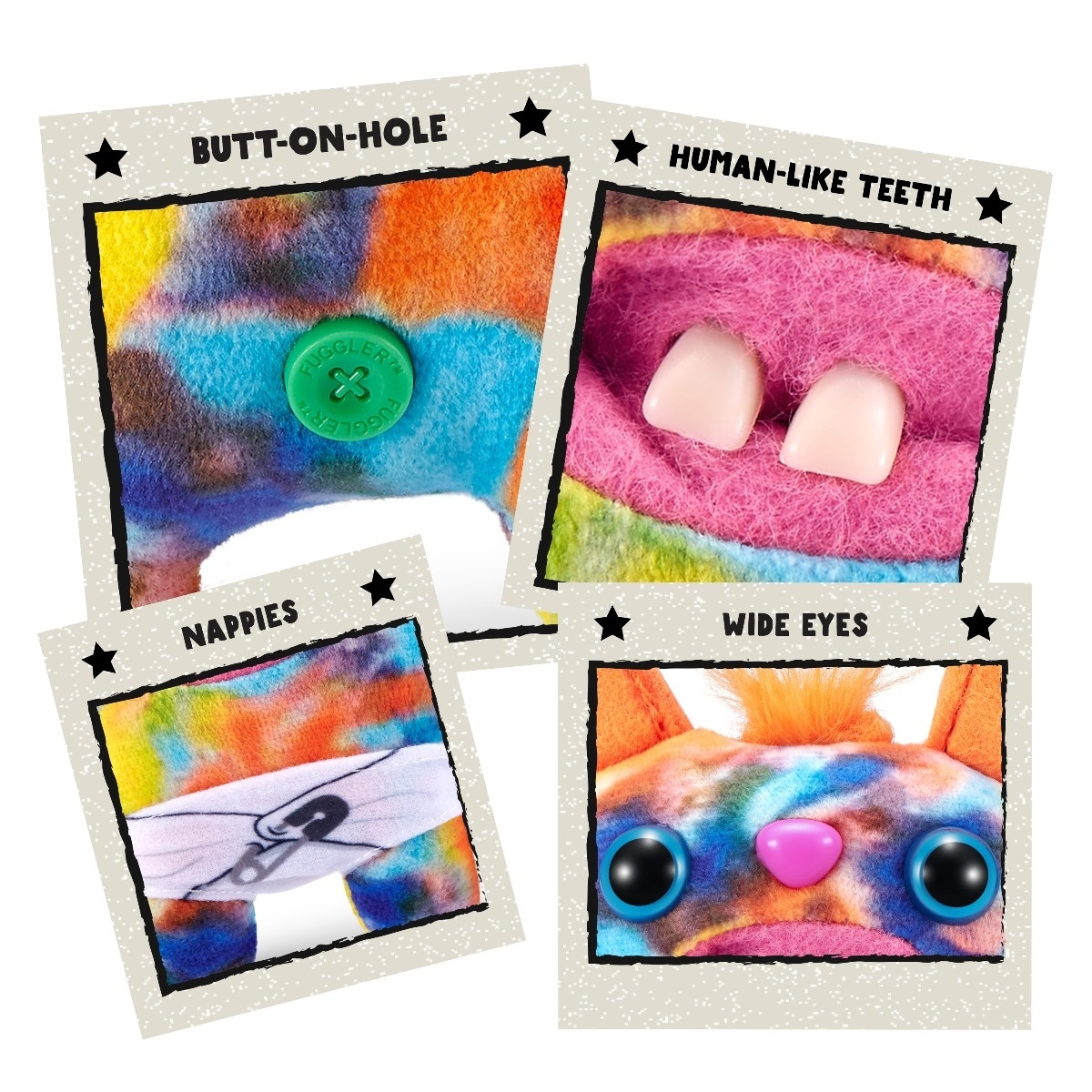 Fuggler - Jucarie de plus, 9 cm - Bebe ciudatei, Rabid Rabbit - 2 | YEO