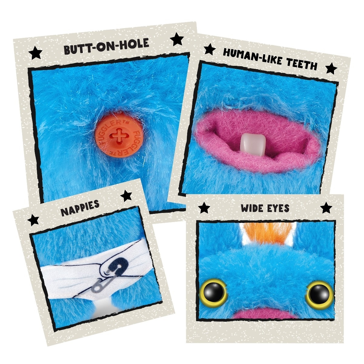 Fuggler - Jucarie de plus, 9 cm - Bebe ciudatei, Screech - 2 | YEO