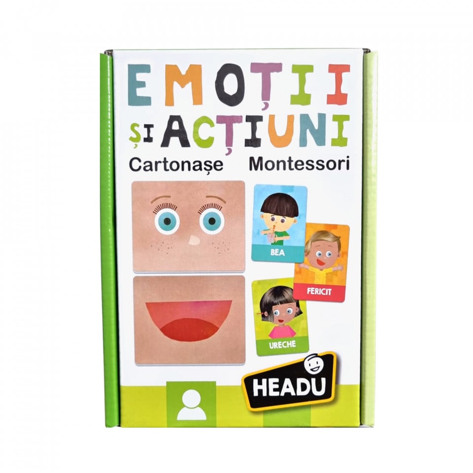 Headu Montessori - Carti Emotii Si Actiuni In Romana - 2 | YEO