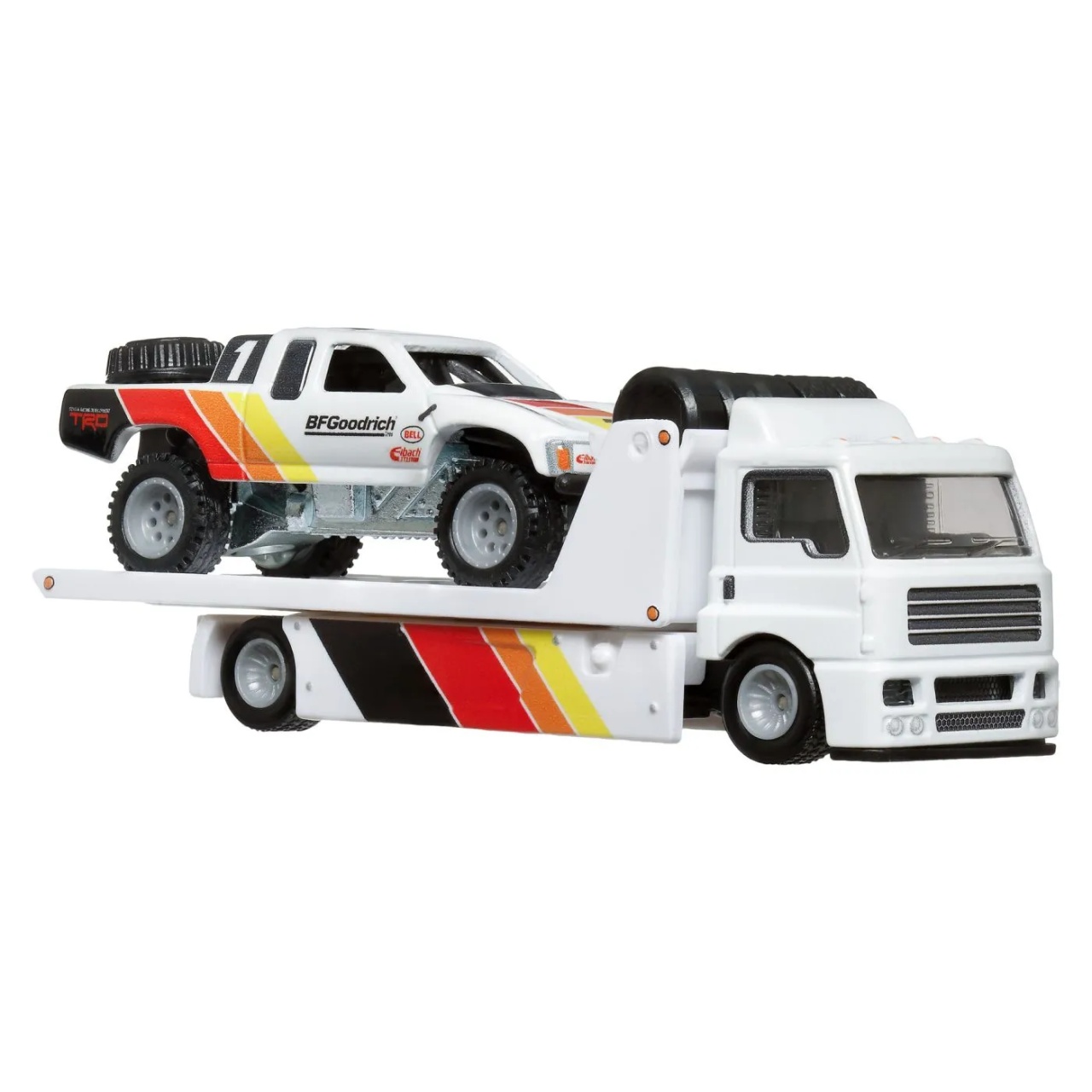 Hot Wheels Transportator Fleet Street Cu Masinuta Toyota Off Road Truck Scara 1:64 - 2 | YEO