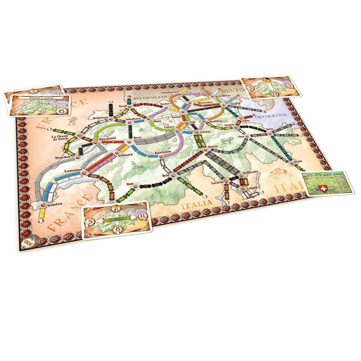 Joc de societate Ticket to Ride Map Collection India & Swiss, extensie, limba engleza - 2 | YEO