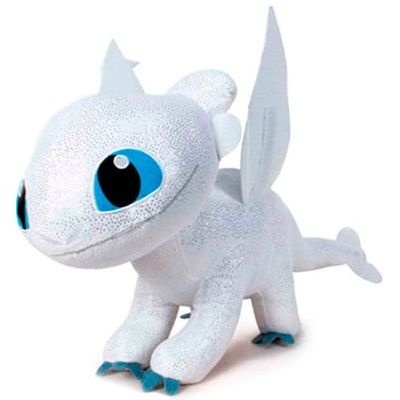 Jucarie din plus Light Fury Sparkle, Dragons, 40 cm - 1 | YEO