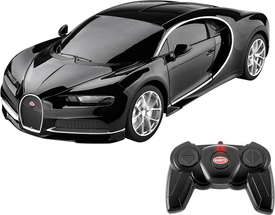 Masina Cu Telecomanda Bugatti Chiron Negru Cu Scara 1 La 24 - 1 | YEO