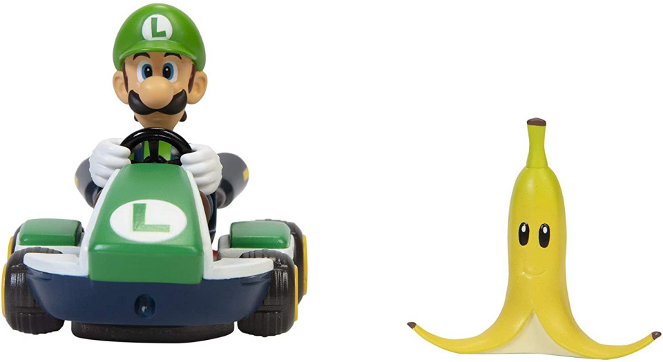 Masinuta Mario Kart Spin Out, model Luigi - 2 | YEO