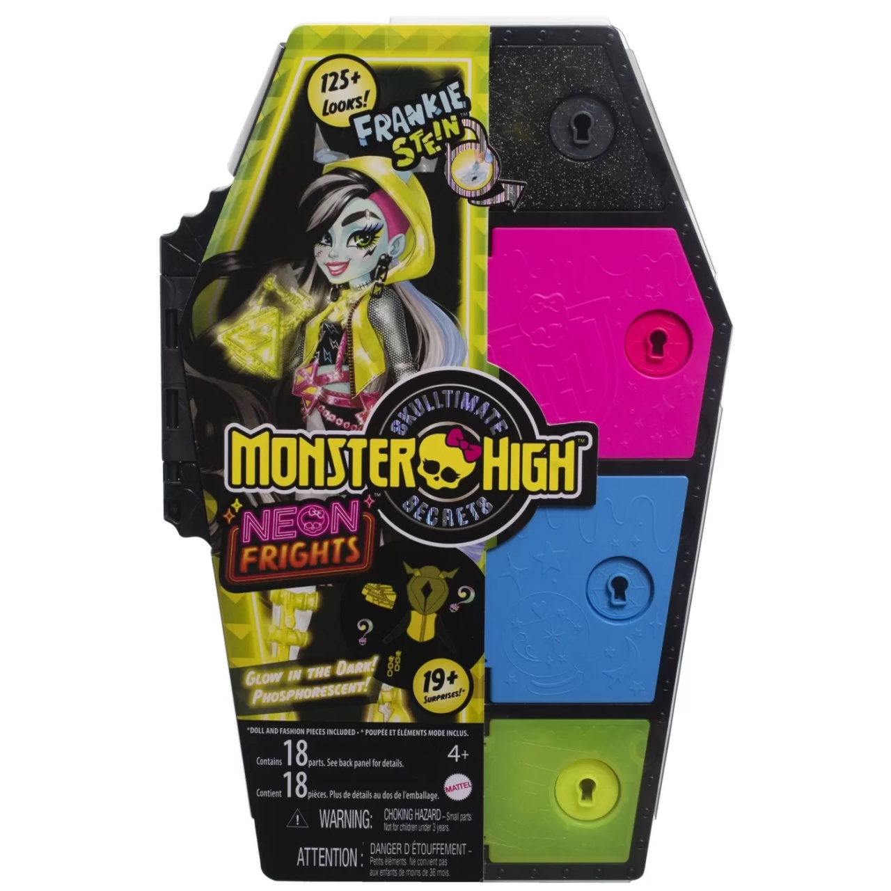 Monster High Neon Frights Papusa Frankie Stein