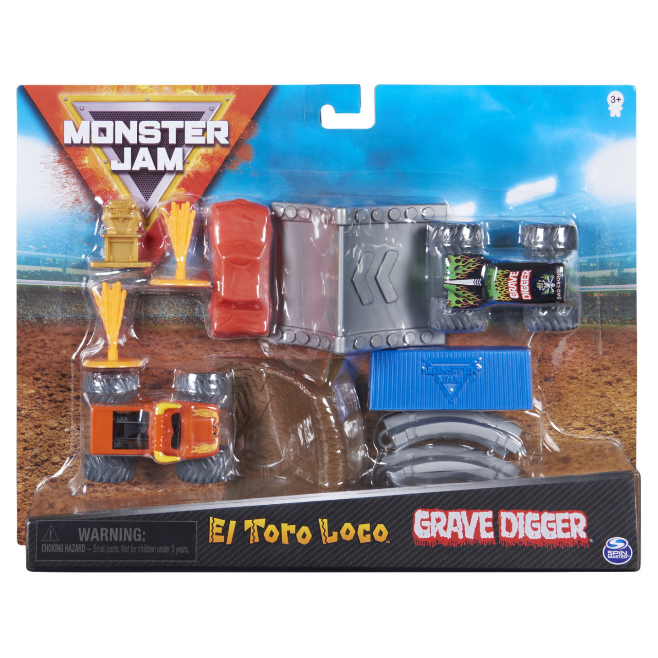 Monster Jam Set De Joaca El Toro Loco Si Groparul - 1 | YEO