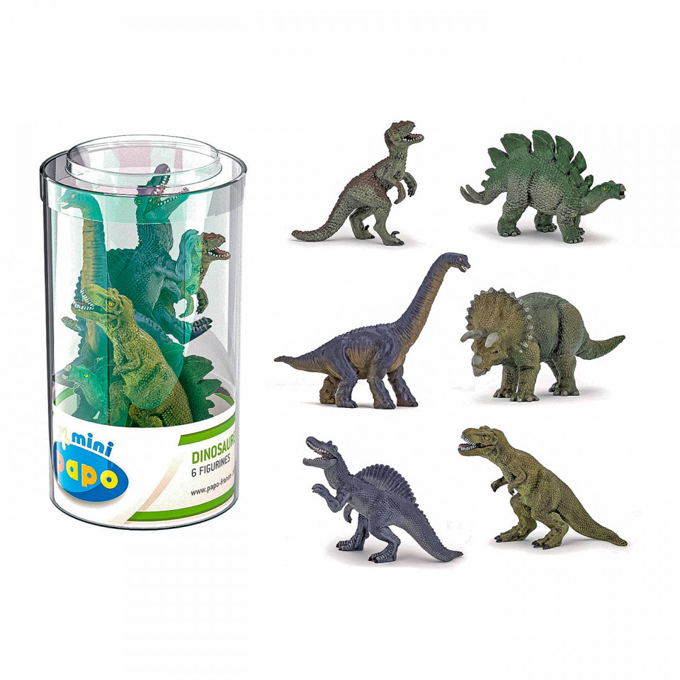 Papo Figurina Set 6 Minifigurine Dinozauri - 1 | YEO