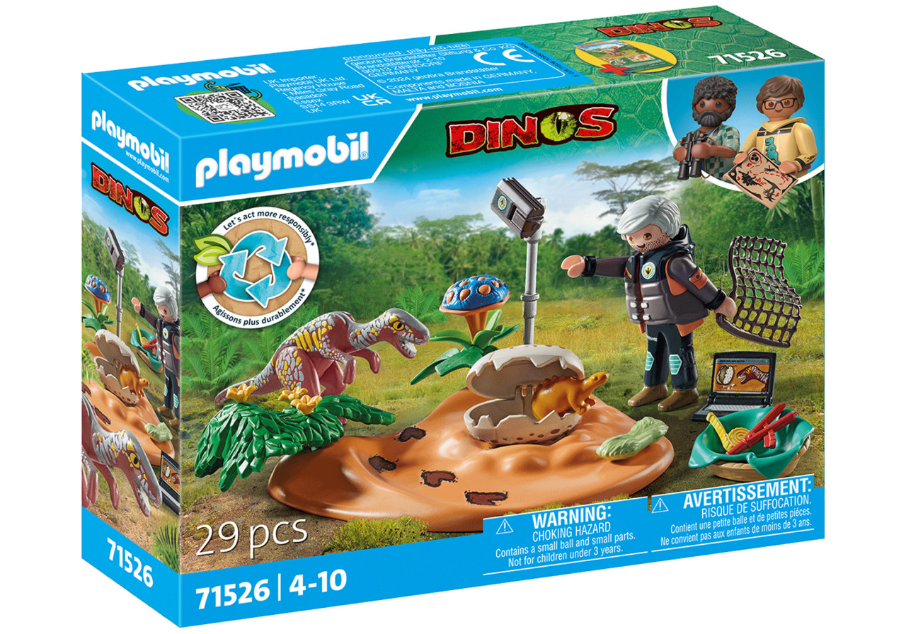 Playmobil-CUIB DE STEGOSAURUS SI HOT DE OUA