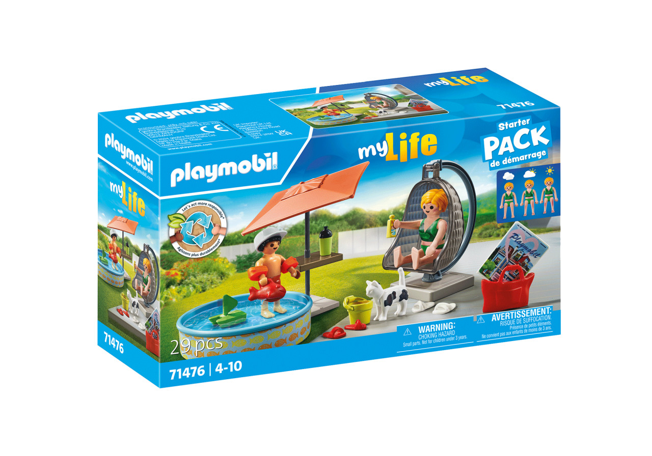 Playmobil-DISCTRACTIE LA PISCINA IN CURTE