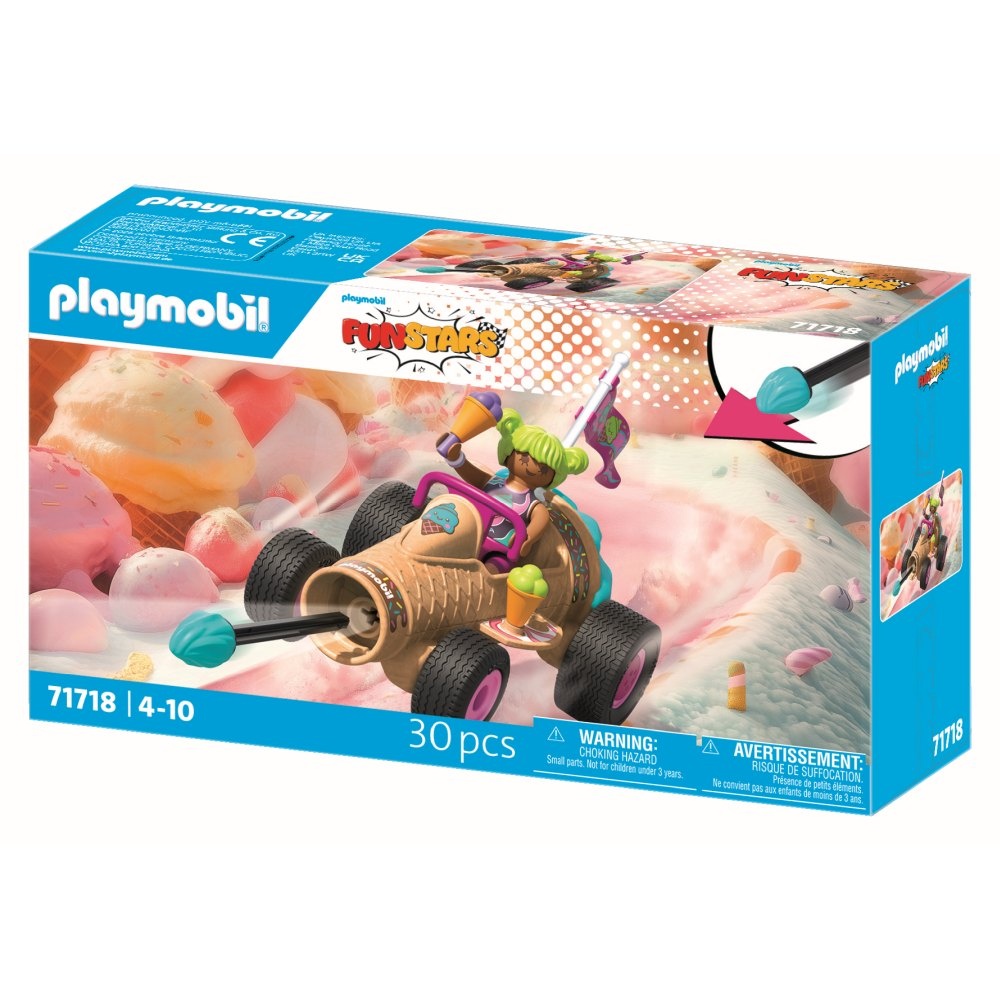 Playmobil - Jucarie de rol Cursa cu cornetul de inghetata - 2 | YEO
