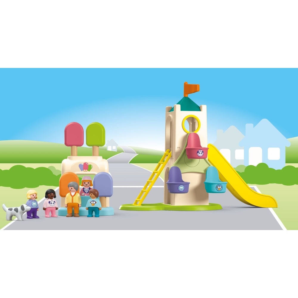 Playmobil Junior - Turn de aventura cu stand de inghetata - 2 | YEO