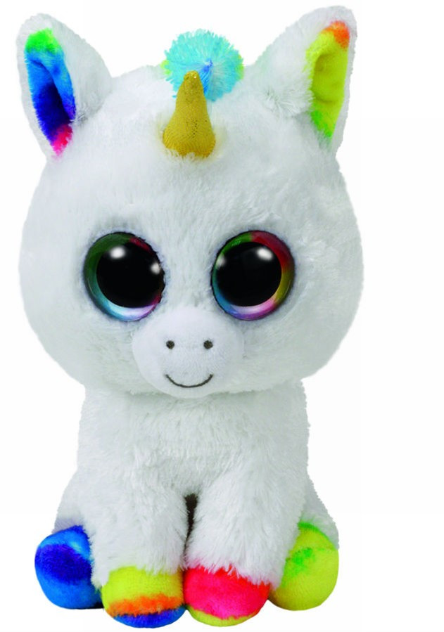 Plus Ty 24Cm Boos Pixy Unicorn Alb