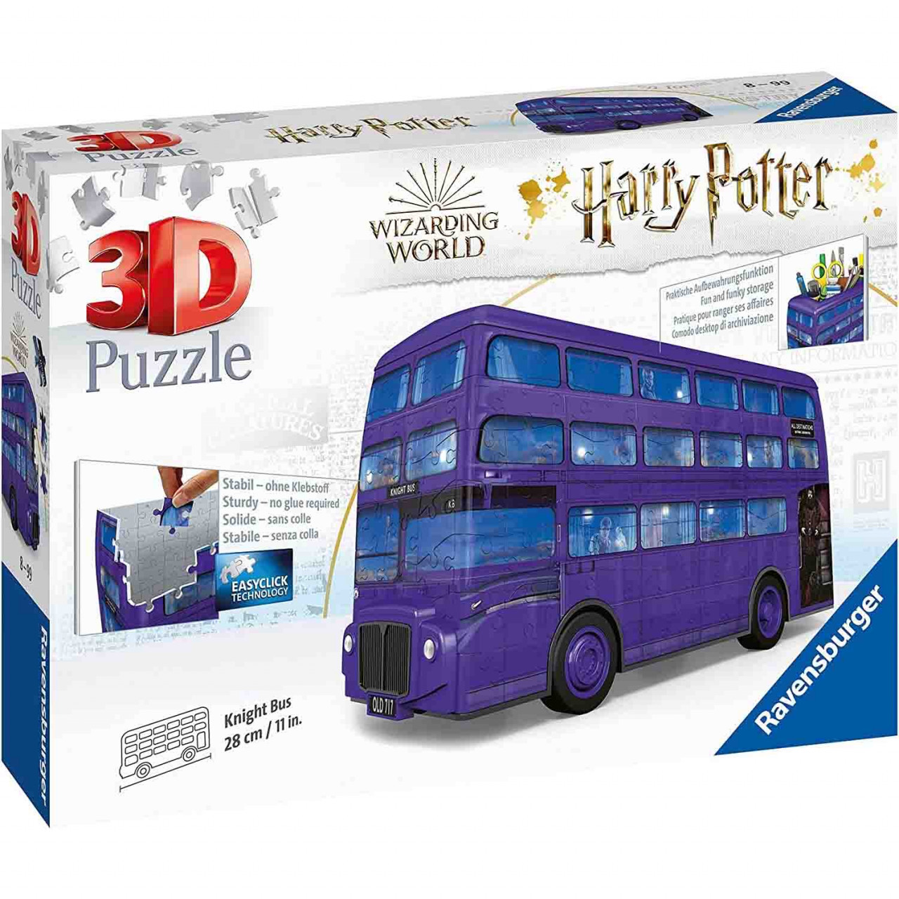 Puzzle 3D Harry Potter Autobuz, 216 Piese