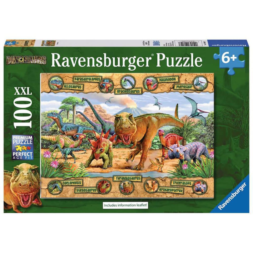 Puzzle Dinozauri, 100 Piese