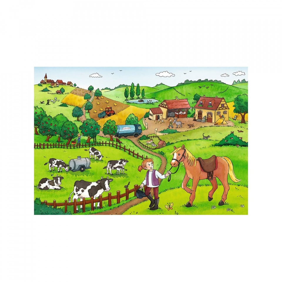 Puzzle Munca La Ferma, 2X12 Piese - 2 | YEO