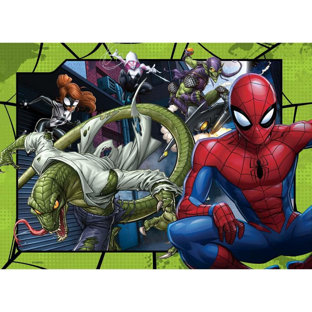 Puzzle Spiderman 4x100 piese - 3 | YEO