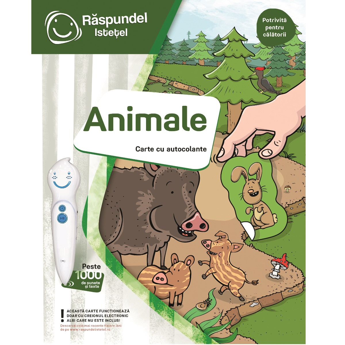 Raspundel Istetel, Carte cu autocolante, Animale - 2 | YEO