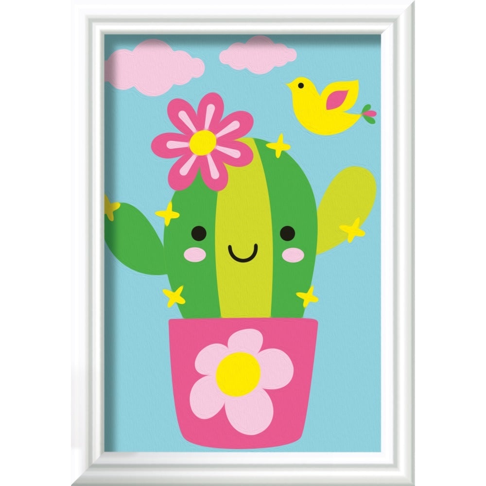 Ravensburger - CreArt pictura pe numere pentru copii cactus in ghiveci - 2 | YEO