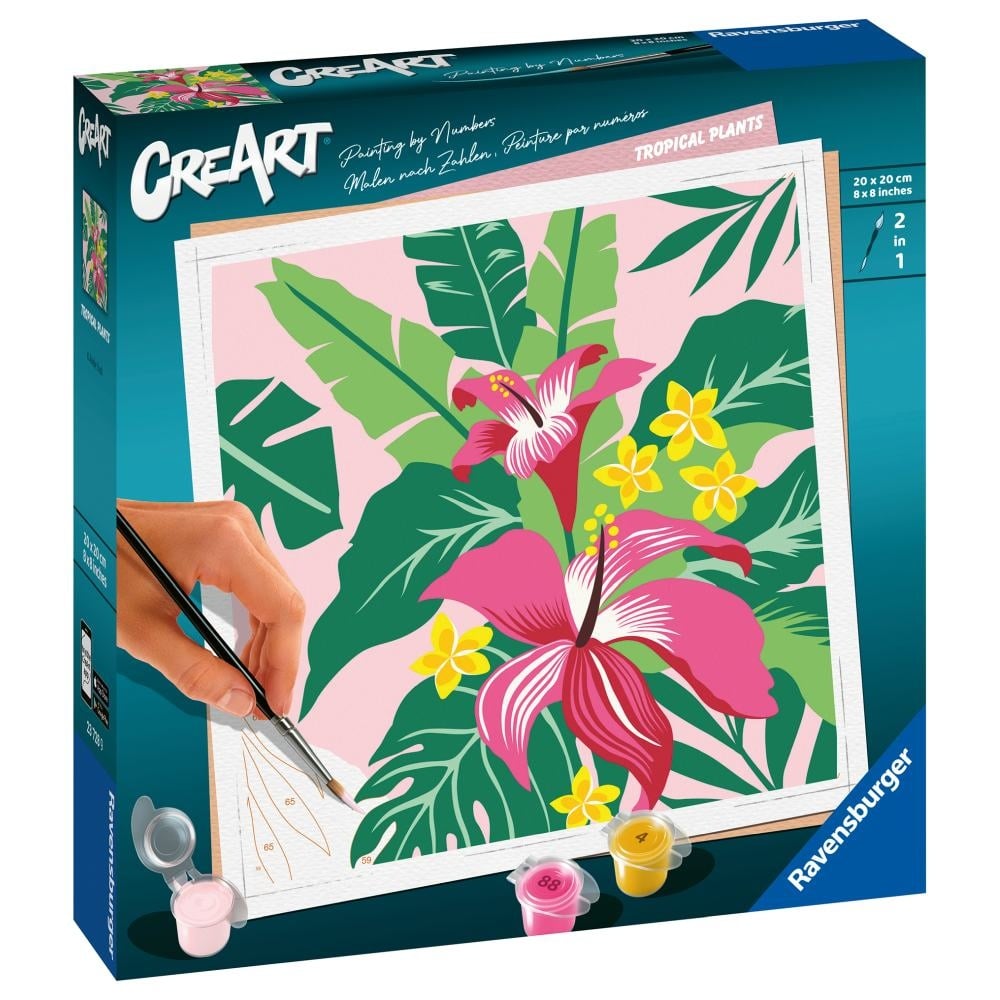 Ravensburger - Pictura pe numere plante tropicale