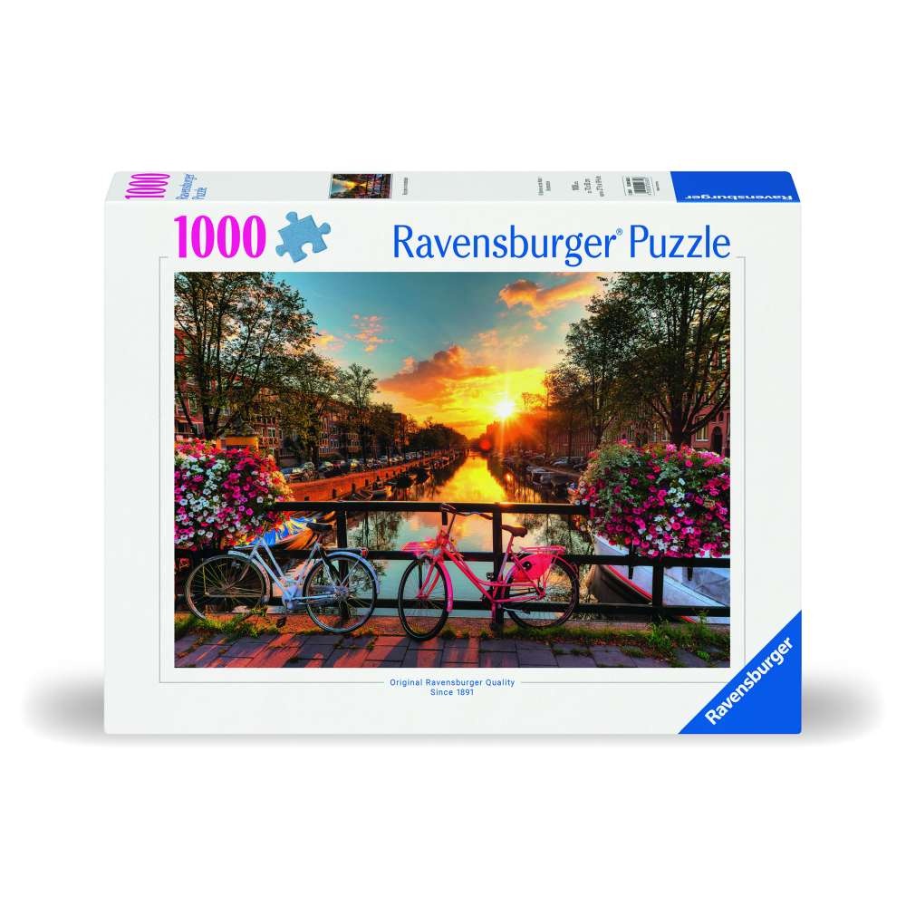 Ravensburger - Puzzle biciclete in Amsterdam 1000 piese design nou