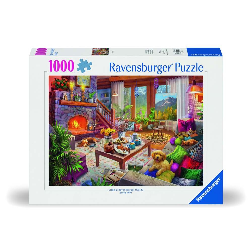 Ravensburger - Puzzle cabana cozy 1000 piese design nou