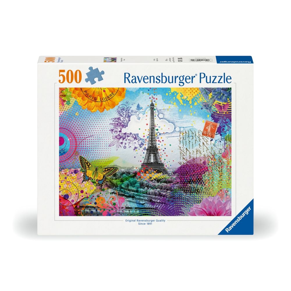 Ravensburger - Puzzle carte postala din Paris 500 piese