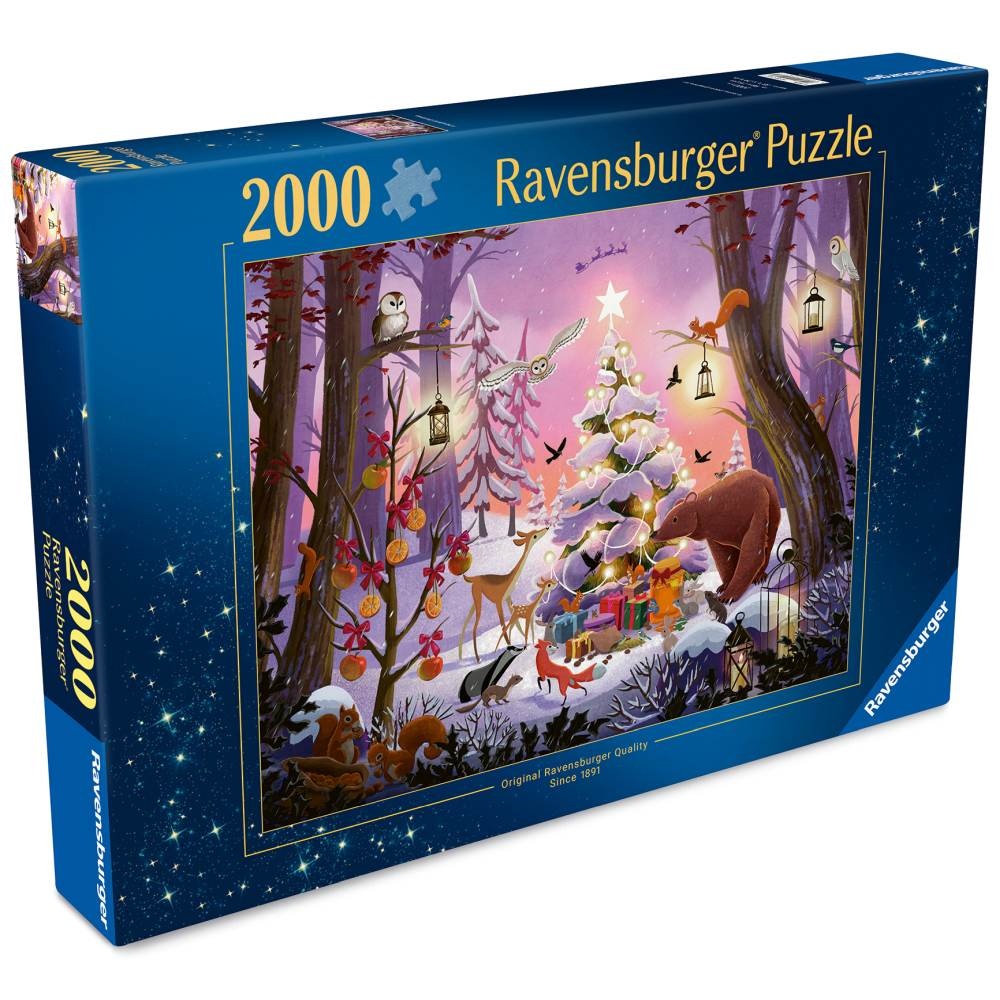Ravensburger - Puzzle Craciunul in padure 2000 piese - 1 | YEO
