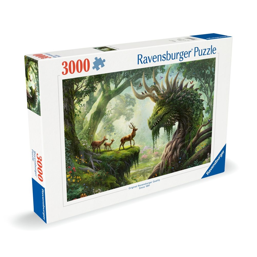 Ravensburger - Puzzle dragonul din padure 3000 piese - 2 | YEO