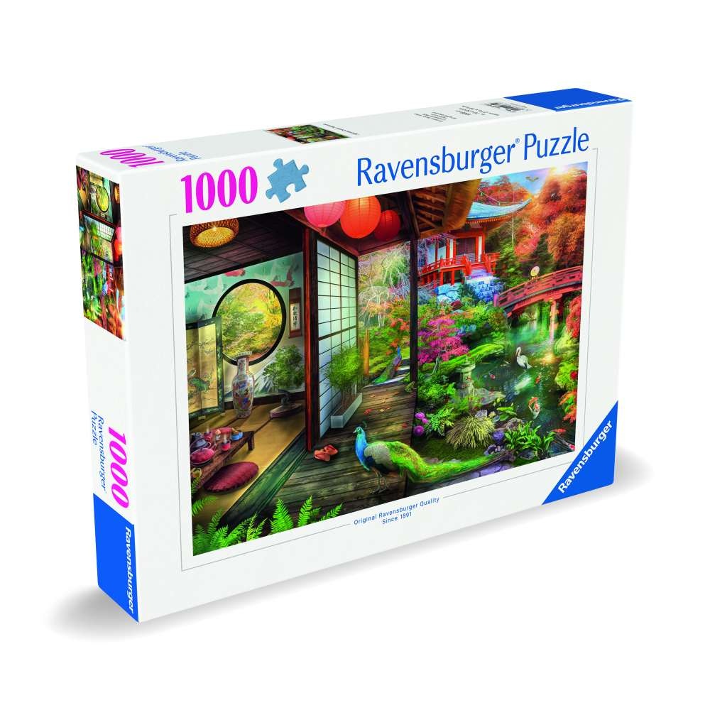 Ravensburger - Puzzle gradina japoneza 1000 piese design nou