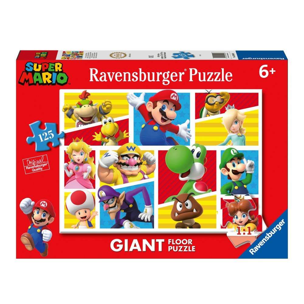Ravensburger - Puzzle mare de podea Super Mario 125 piese