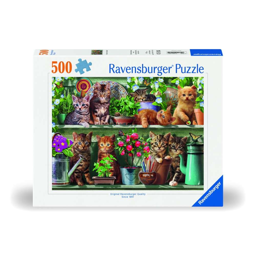 Ravensburger - Puzzle pisici pe raft 500 piese design nou