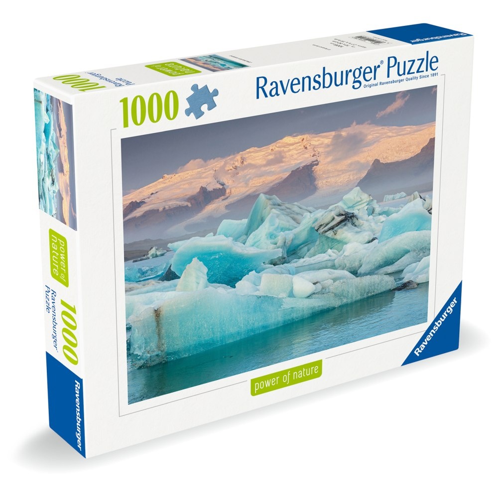 Ravensburger - Puzzle puterea naturii lacul glaciar Jokulsarlon din Islanda 1000 piese - 1 | YEO