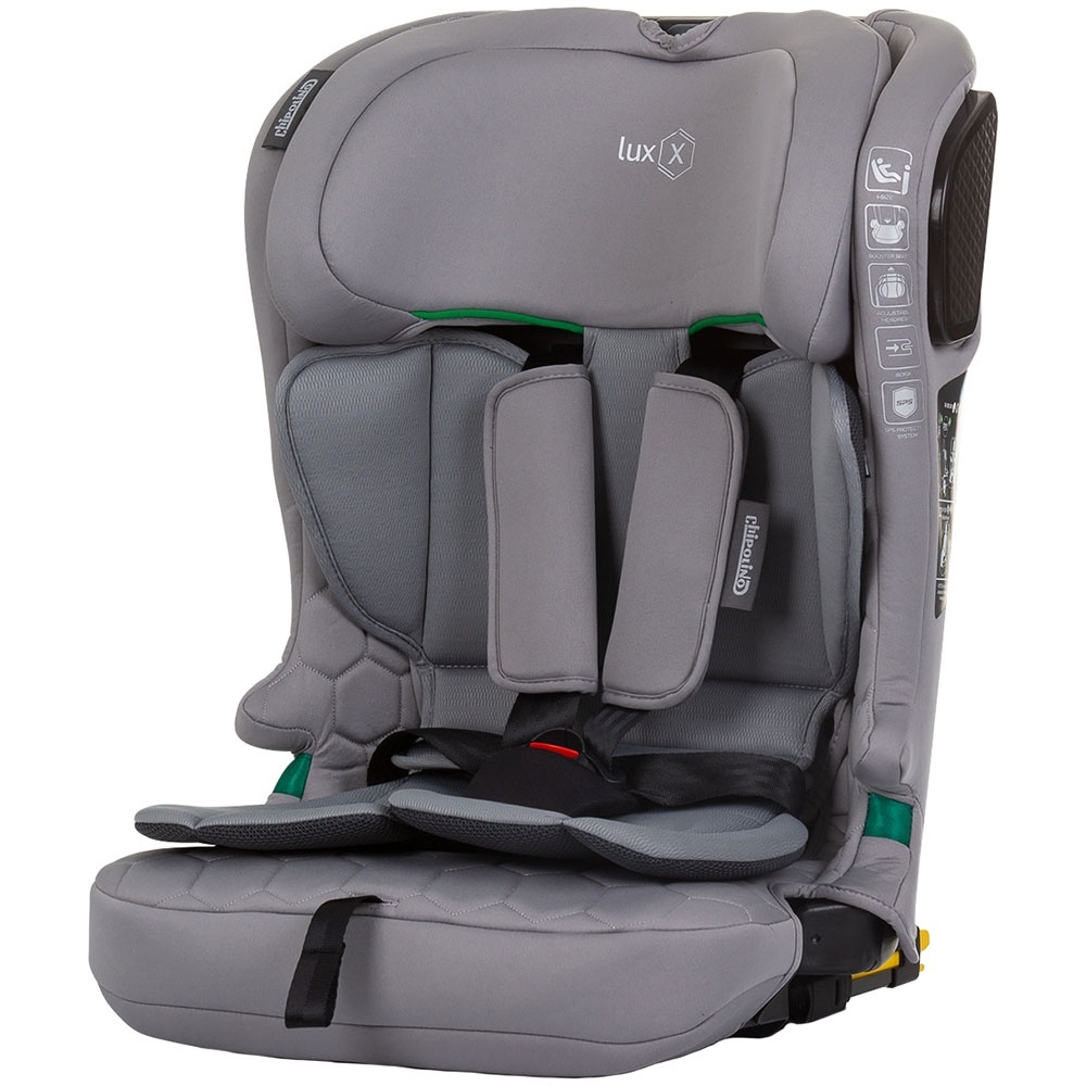 Scaun auto Chipolino Lux X I-Size 76-150 cm cu sistem Isofix granite