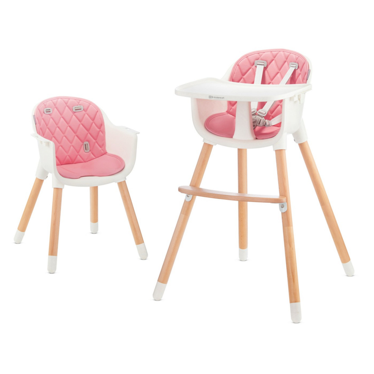 Scaun De Masa Kinderkraft Sienna, 2 In 1, Pink - 2 | YEO