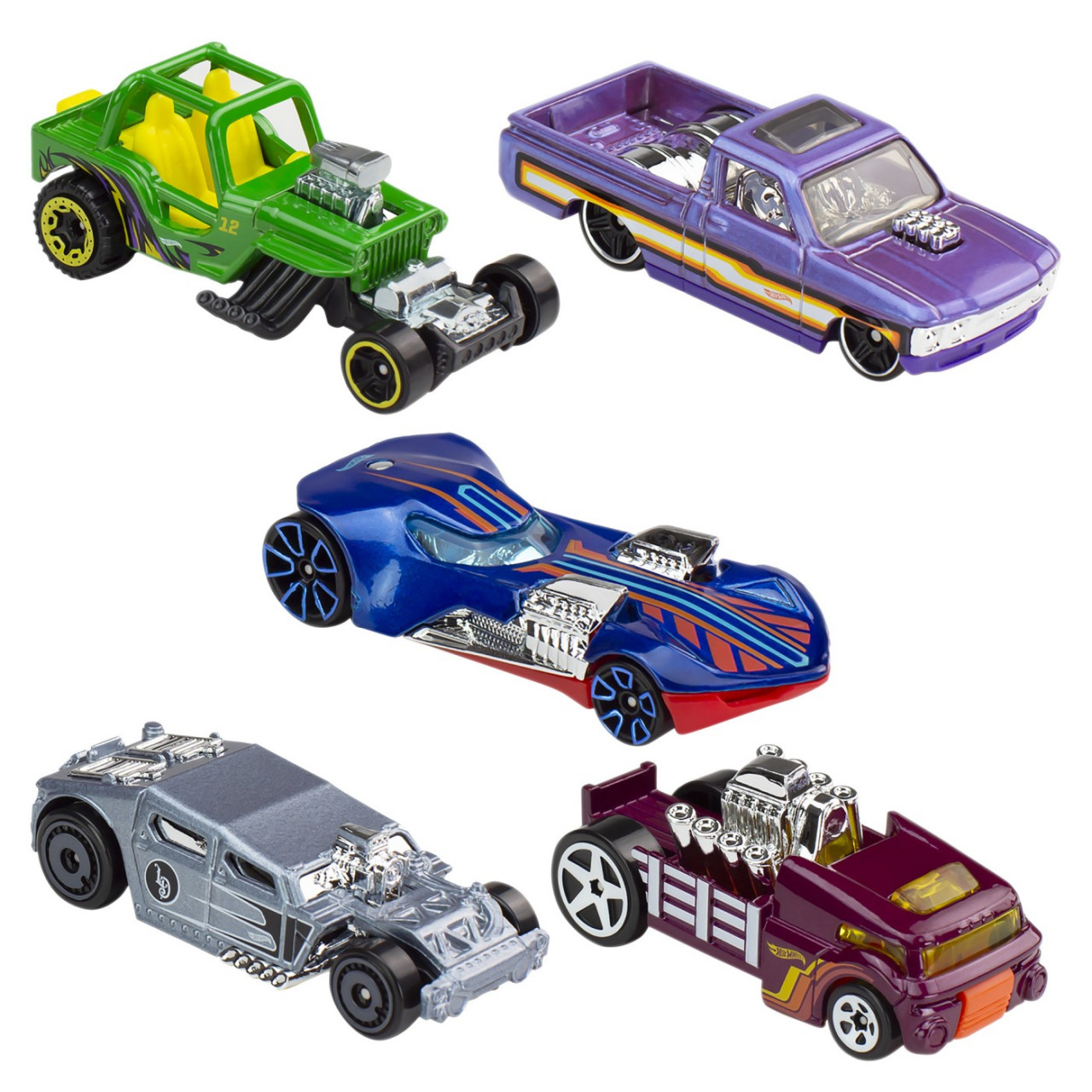 Set 5 Masini Hot Wheels Exposed Engines - 1 | YEO