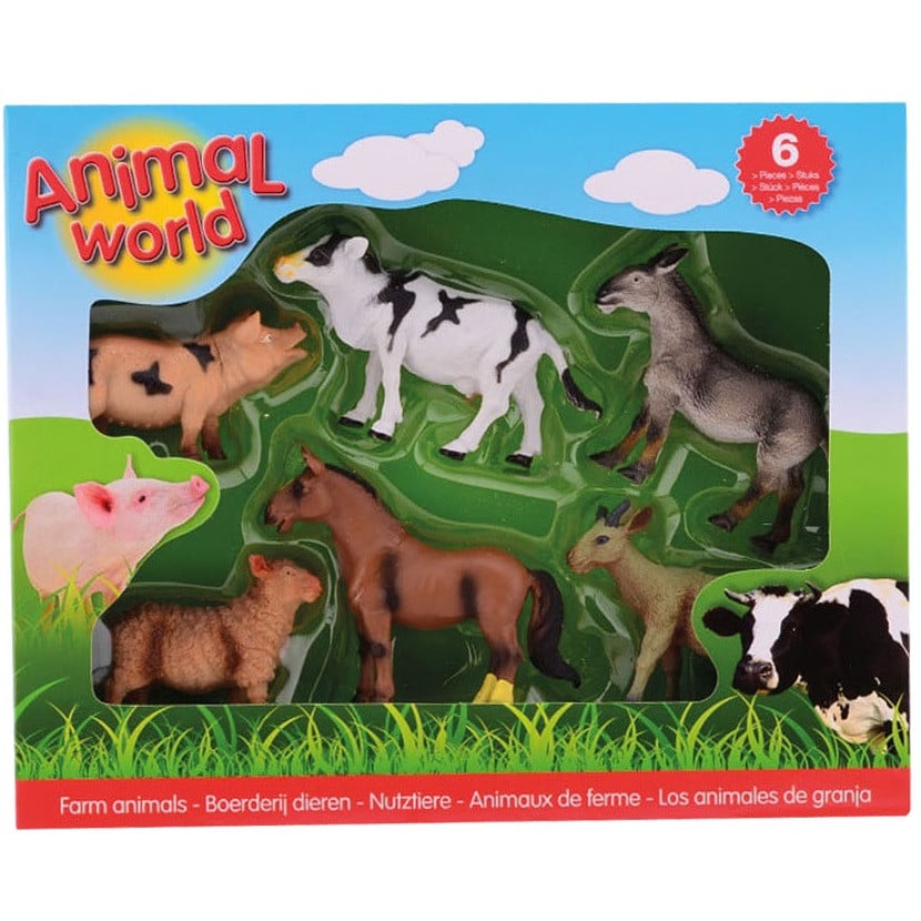 Set 6 figurine din cauciuc - Animale domestice - 1 | YEO