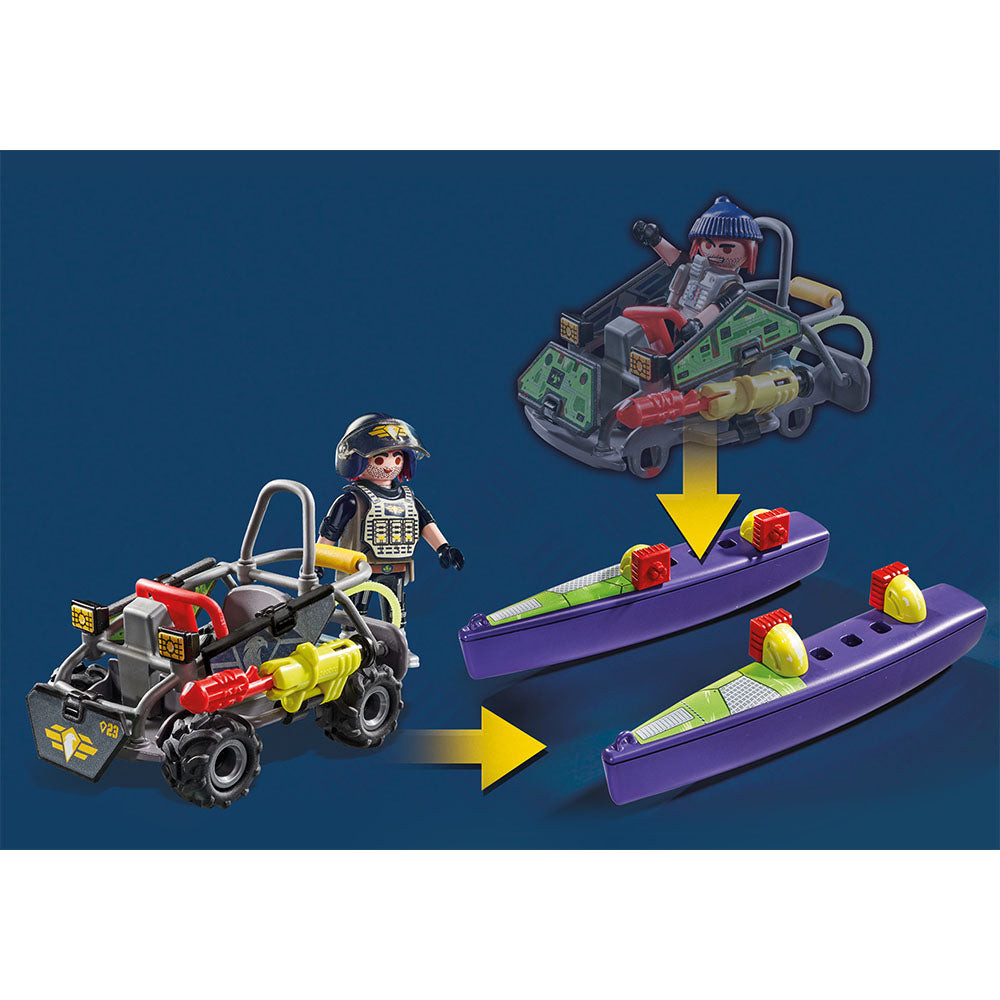 Set de joaca Playmobil - Vehicul Swat Pentru Teren Si Apa - 3 | YEO